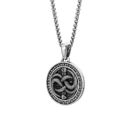 Twin Serpents Infinity | Dual Snake 925 Silver Pendant
